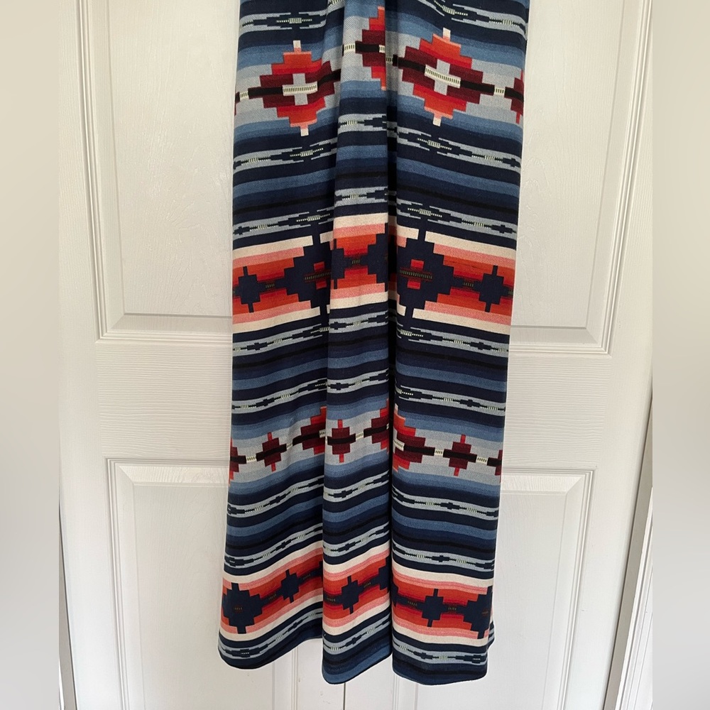 Double D Ranch Navy, Red & Cream Aztec Stripe Maxi Dress - Picture 6 of 8